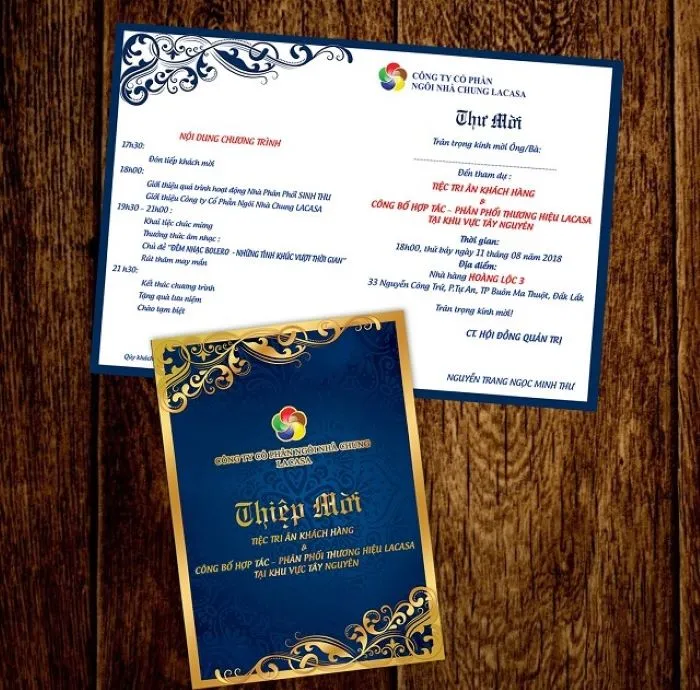 In Thiệp Mời, Thư Mời Sự Kiện in thiệp
