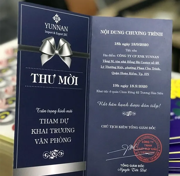 In Thiệp Mời, Thư Mời Sự Kiện in thiep moi thiep su kien 9