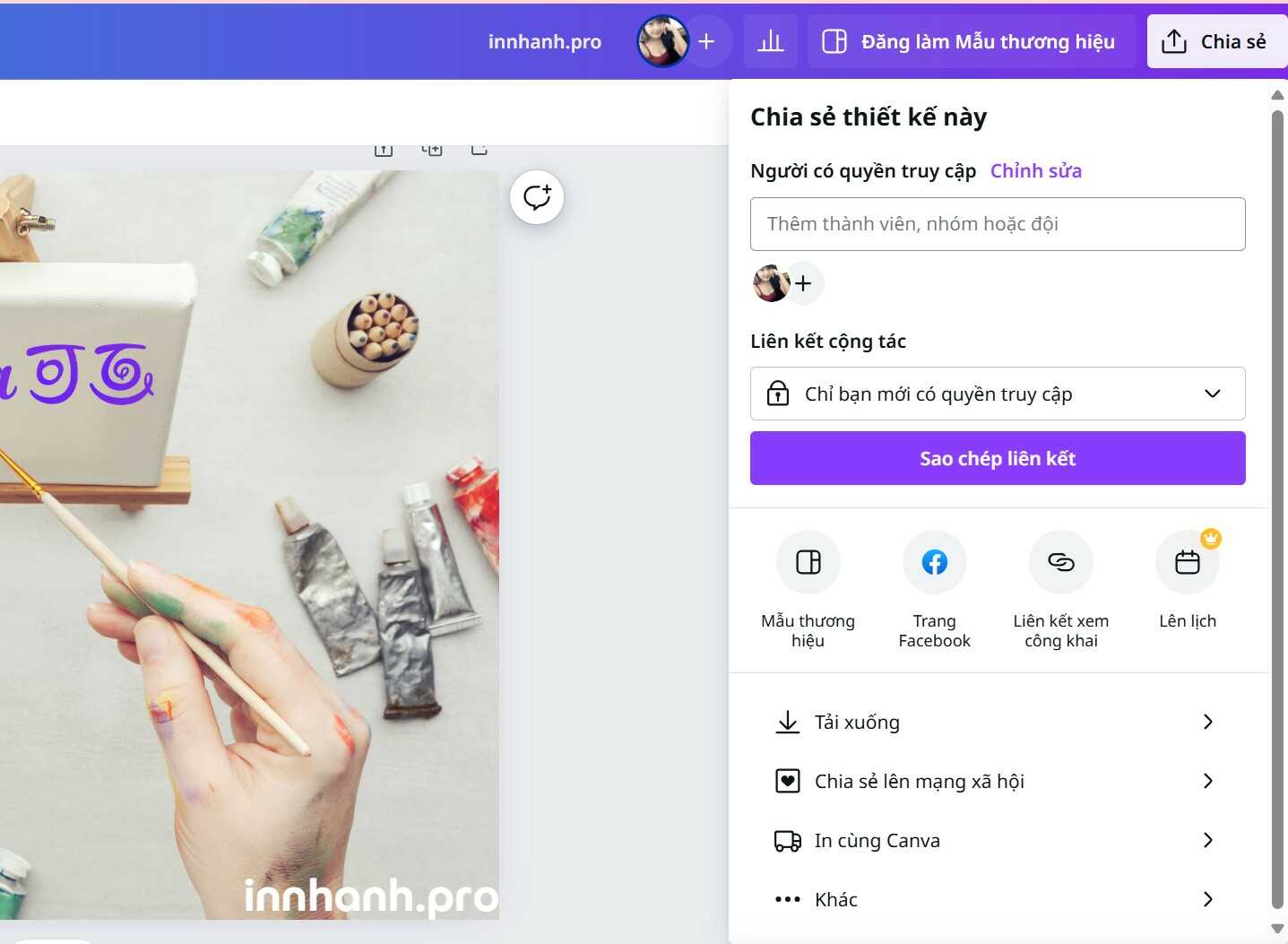 Chia Sẻ Thiết Kế Canva