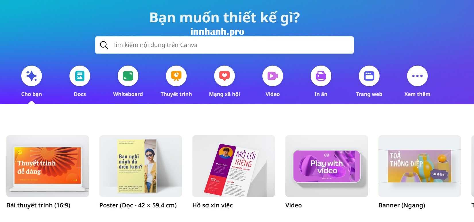 Mẫu Thiết Kế Canva