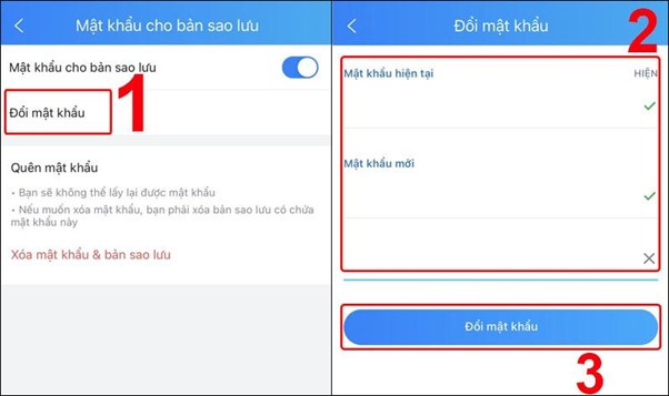 Hướng dẫn cách đổi mật khẩu cho bản sao lưu trên Zalo nhanh chóng