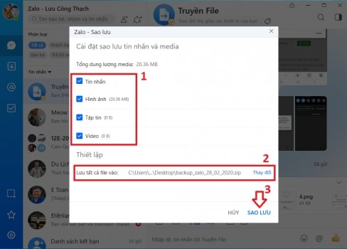 Hướng dẫn cách phục hồi dữ liệu trên zalo bằng máy tính nhanh chóngHướng dẫn cách phục hồi dữ liệu trên zalo bằng máy tính nhanh chóng