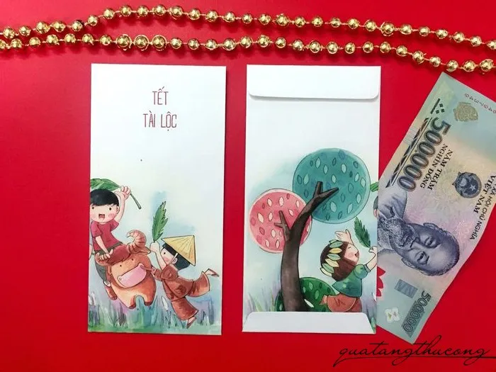 Học Ngay 11 Cách Trang Trí Bao Lì Xì Ấn Tượng Tặng Người Thân Mau Trang Tri Bao Li Xi An Tuong Tang Nguoi Than 4