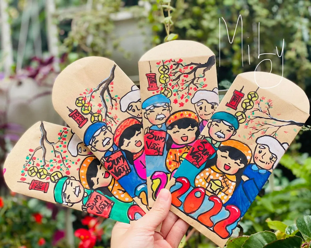 Học Ngay 11 Cách Trang Trí Bao Lì Xì Ấn Tượng Tặng Người Thân Mau Trang Tri Bao Li Xi An Tuong Tang Nguoi Than 6