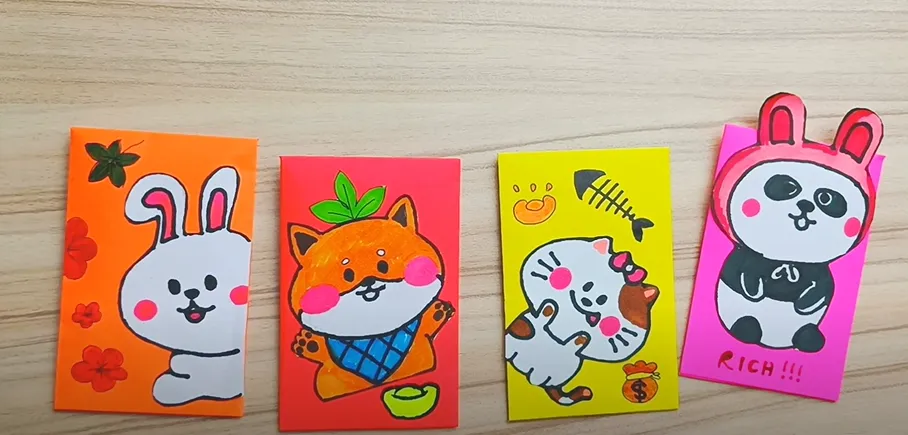 Học Ngay 11 Cách Trang Trí Bao Lì Xì Ấn Tượng Tặng Người Thân Mau Trang Tri Bao Li Xi An Tuong Tang Nguoi Than 8