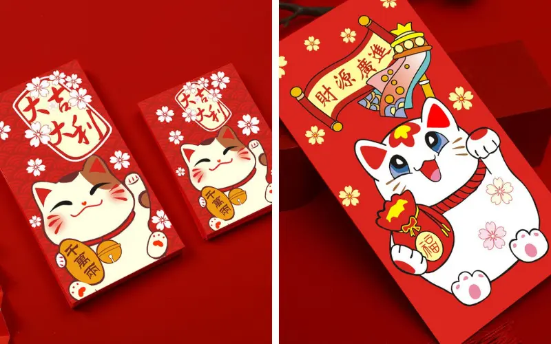 Mau bao li xi hien dai Hinh anh ran than tai hoat hinh chibi cau chuc tieng Anh slogan vui nhon 2