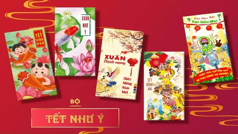 Mau bao li xi theo con giap Hinh anh con ran linh vat cua nam At Ty 2025 duoc the hien da dang tu de thuong den uy nghiem 3