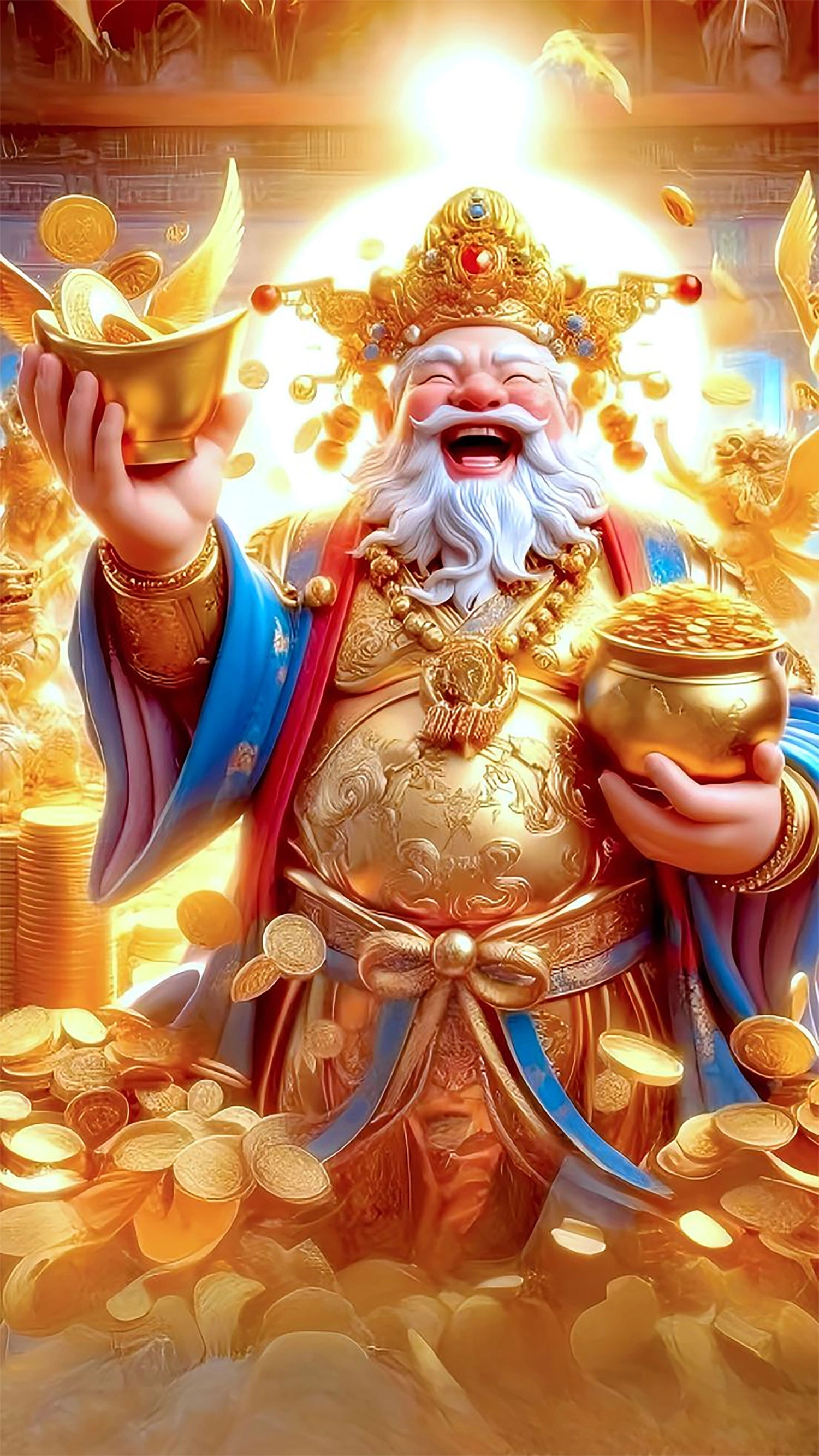 Top 100+ hình nền ông Thần Tài đẹp nhất 2024, thu hút tài lộc cho bạn hinh ong than tai may man tai loc02