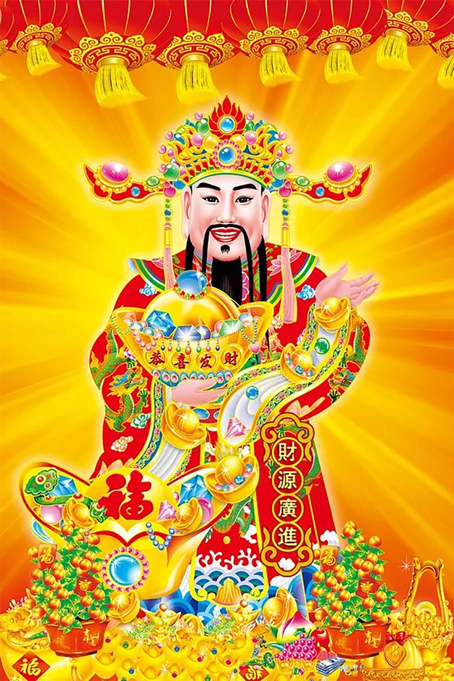 Top 100+ hình nền ông Thần Tài đẹp nhất 2024, thu hút tài lộc cho bạn hinh ong than tai may man tai loc29