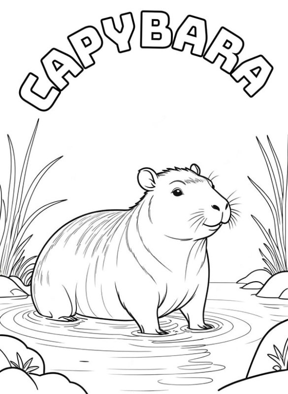 100+ Tranh Tô Màu Capybara Cute: Từ Dễ Đến Khó, Phù Hợp Mọi Lứa Tuổi! 100 tranh to mau capybara cute tu de den kho phu hop moi lua tuoi 11999 2