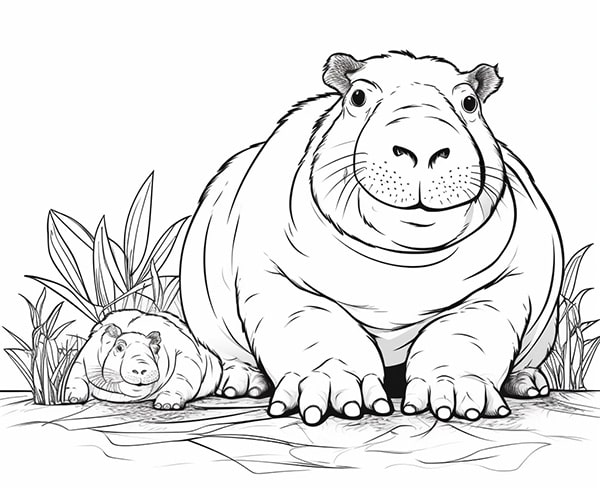100+ Tranh Tô Màu Capybara Cute: Từ Dễ Đến Khó, Phù Hợp Mọi Lứa Tuổi! 100 tranh to mau capybara cute tu de den kho phu hop moi lua tuoi 11999 9