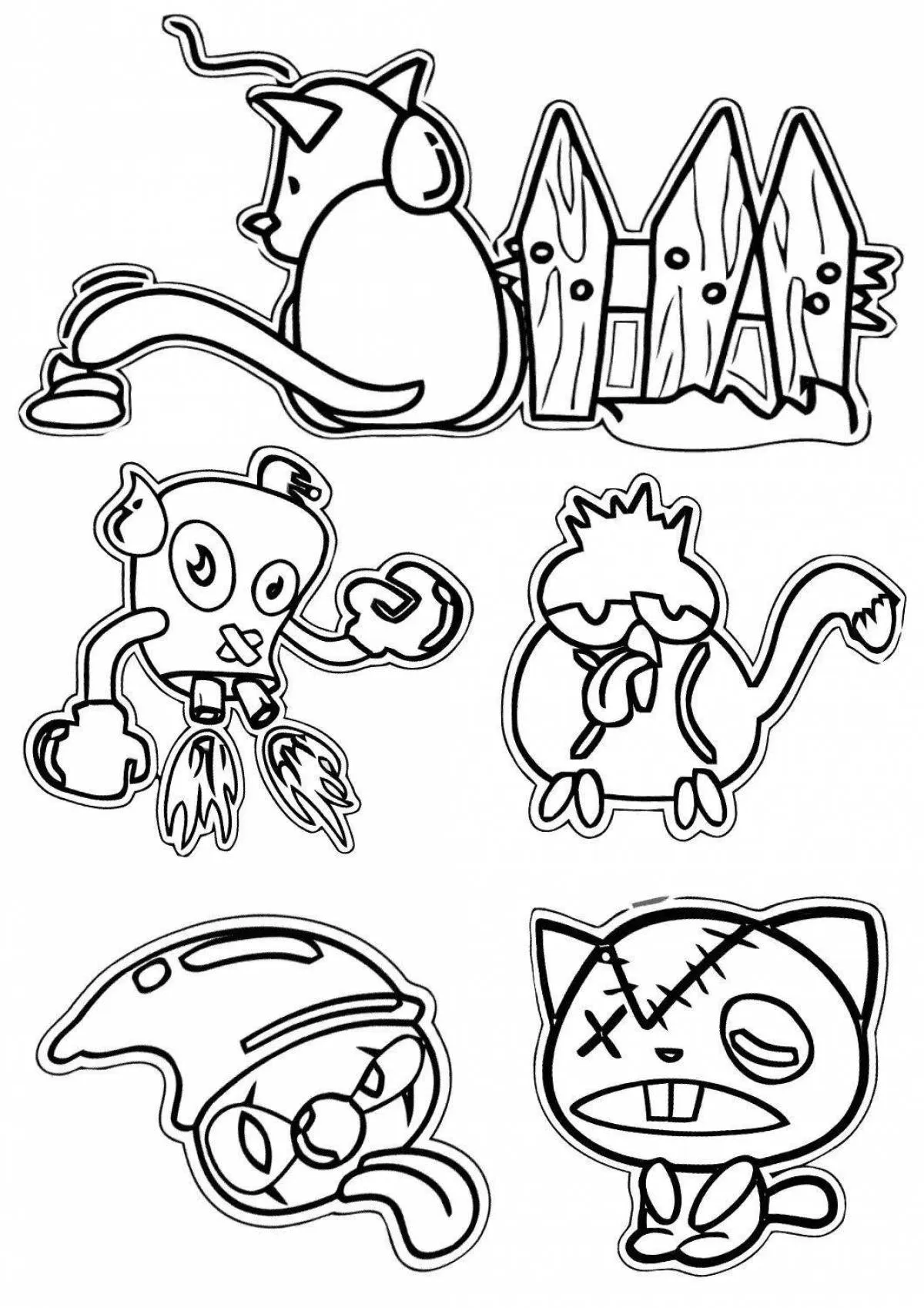 100+ Mẫu Tranh Tô Màu Sticker Cute: Bé Thích Mê! 100 tranh to mau sticker cute cho be yeu01