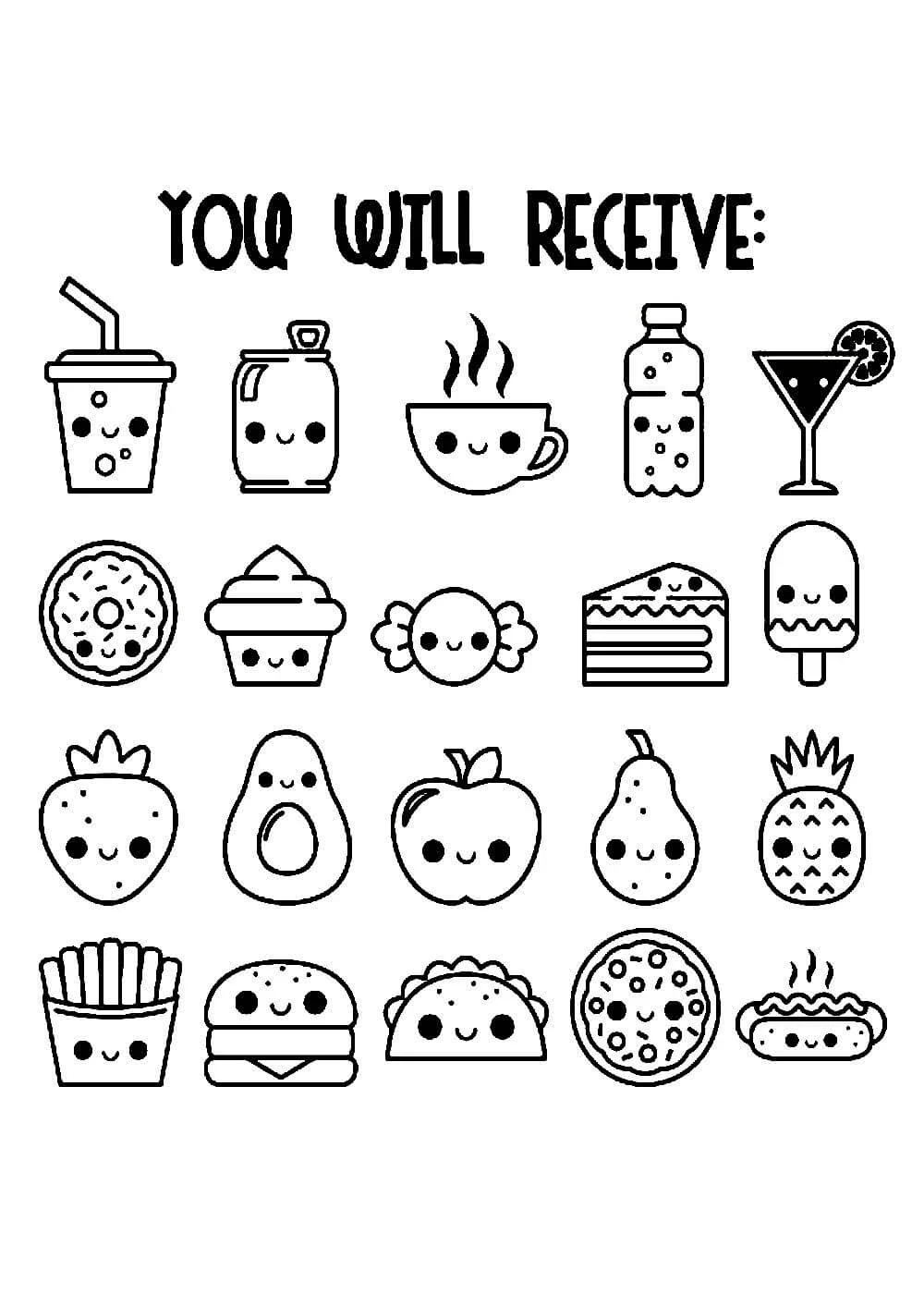 100+ Mẫu Tranh Tô Màu Sticker Cute: Bé Thích Mê! 100 tranh to mau sticker cute cho be yeu02