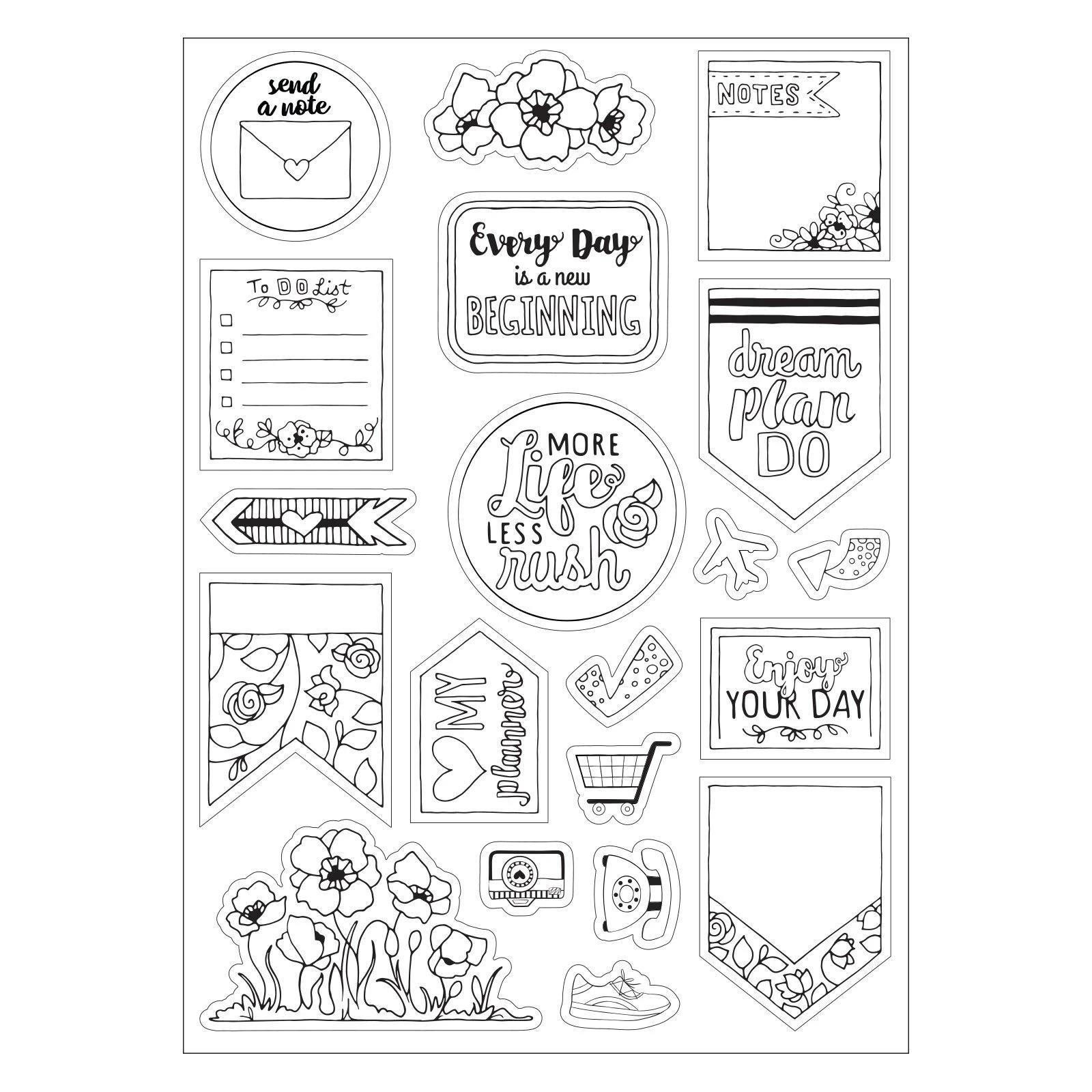 100+ Mẫu Tranh Tô Màu Sticker Cute: Bé Thích Mê! 100 tranh to mau sticker cute cho be yeu03