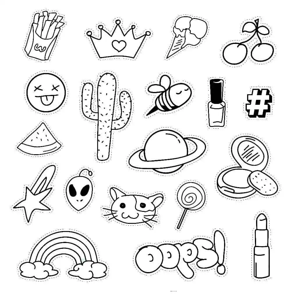 100+ Mẫu Tranh Tô Màu Sticker Cute: Bé Thích Mê! 100 tranh to mau sticker cute cho be yeu15