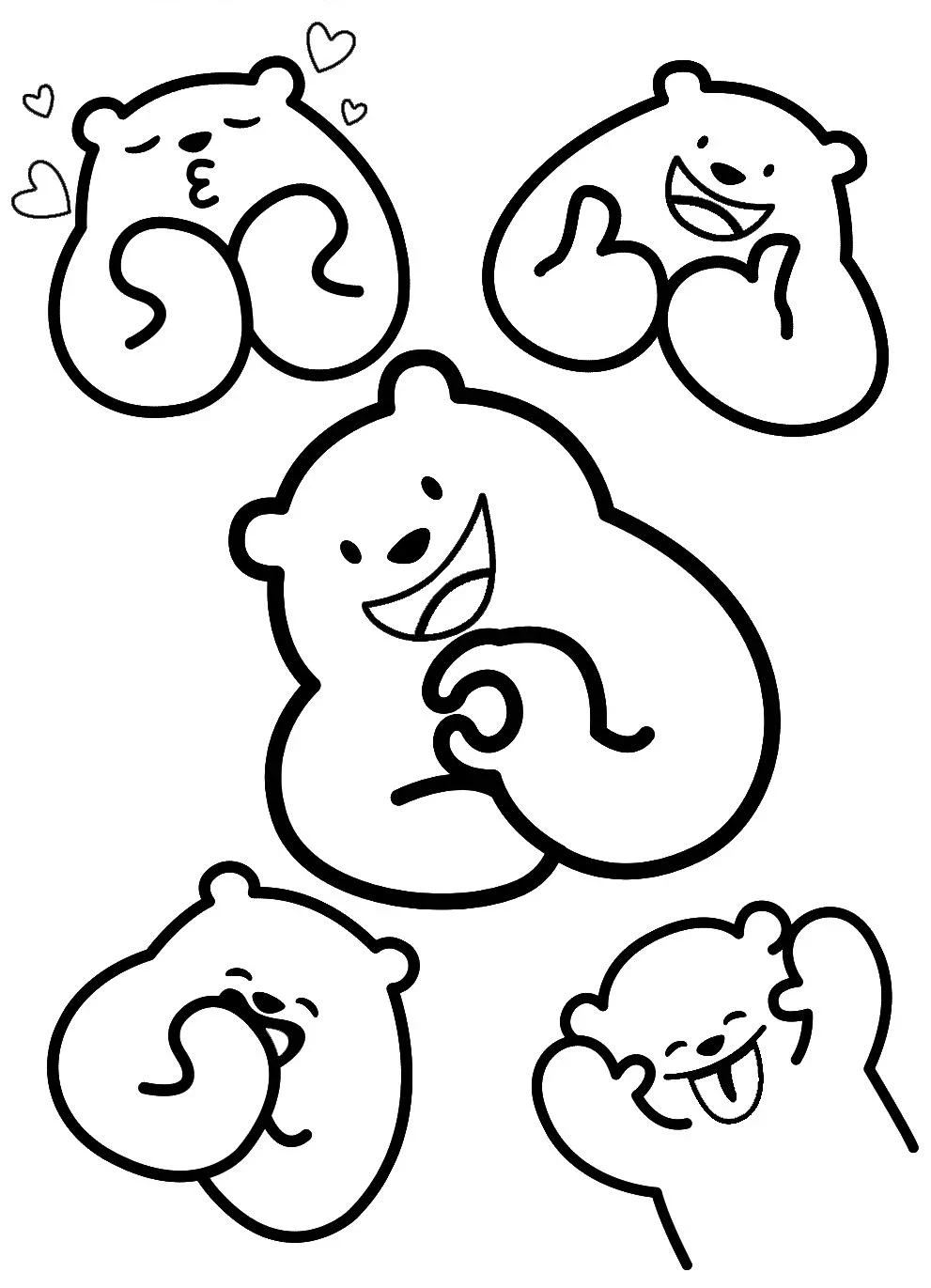 100+ Mẫu Tranh Tô Màu Sticker Cute: Bé Thích Mê! 100 tranh to mau sticker cute cho be yeu18