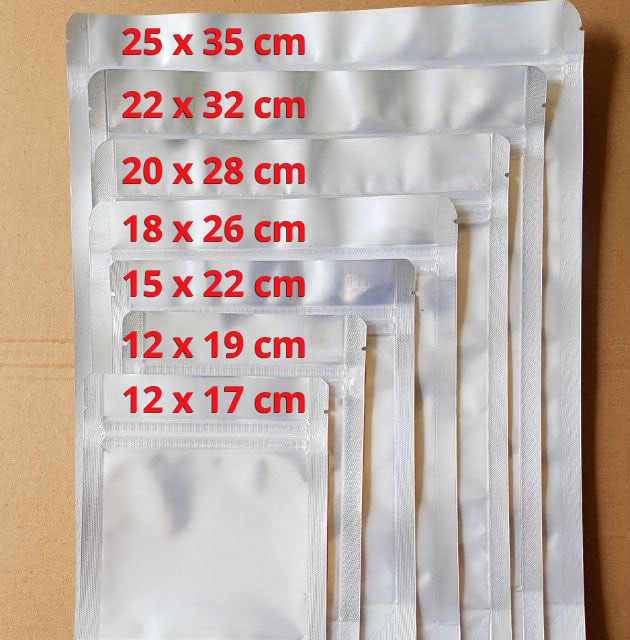 Kích Thước Túi Zip Phổ Biến