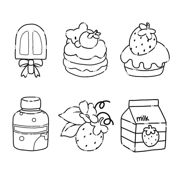 100+ Mẫu Tranh Tô Màu Sticker Cute: Bé Thích Mê! To Mau Sticker Cute01