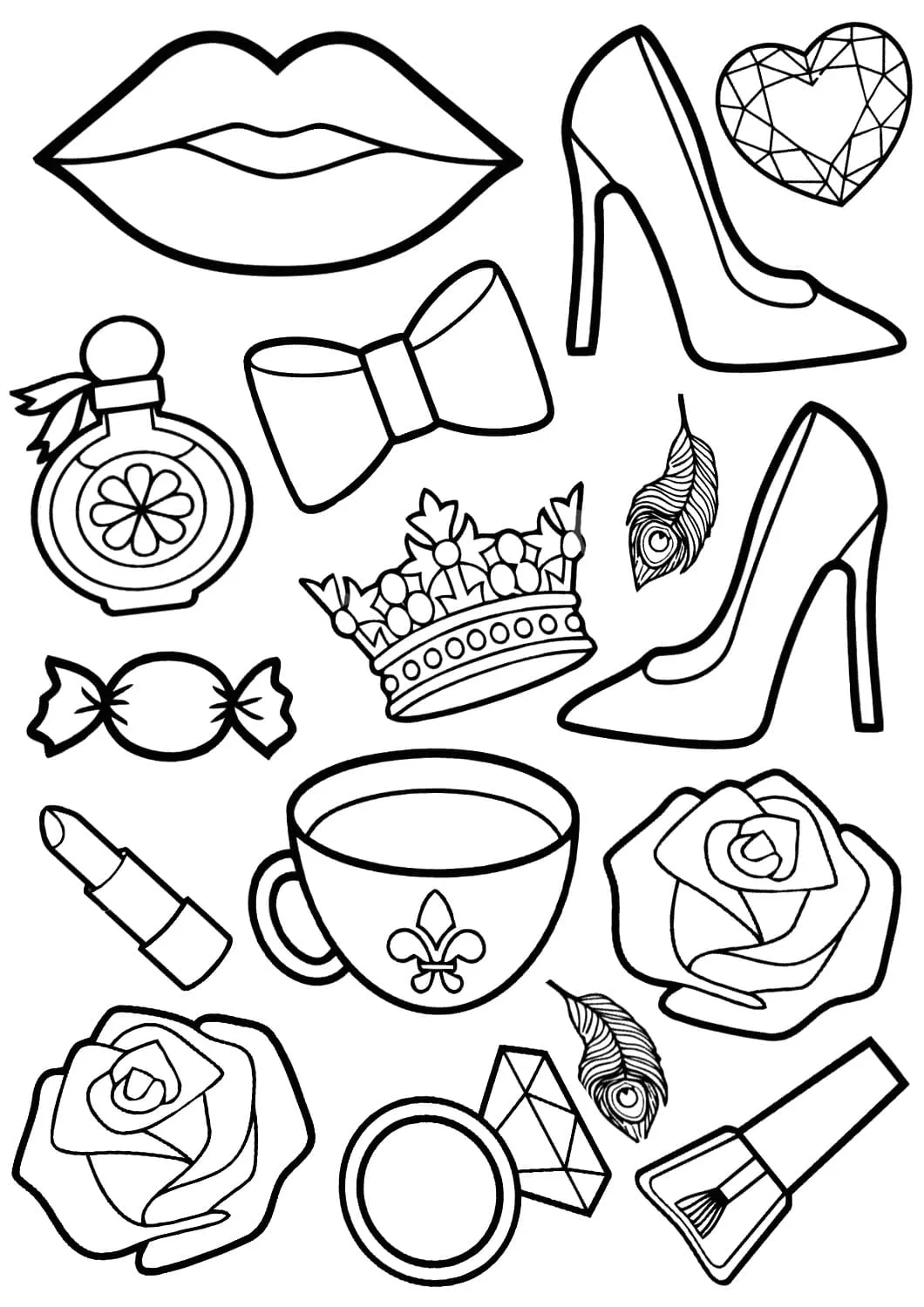 100+ Mẫu Tranh Tô Màu Sticker Cute: Bé Thích Mê! To Mau Sticker Cute02