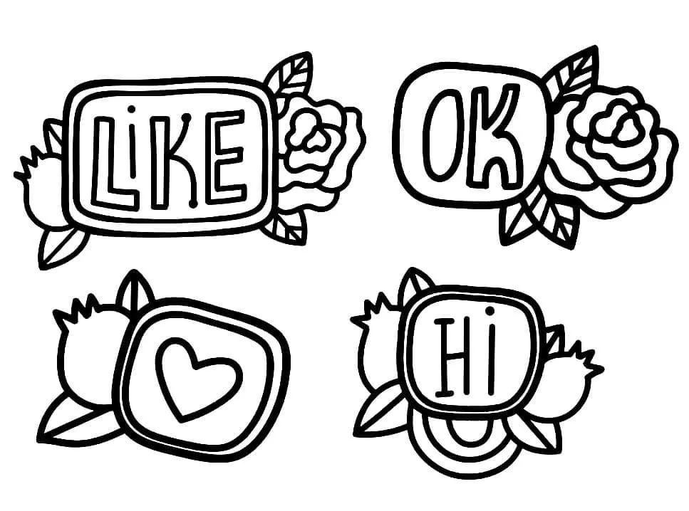 100+ Mẫu Tranh Tô Màu Sticker Cute: Bé Thích Mê! To Mau Sticker Cute08