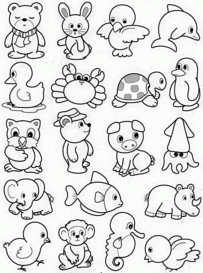 100+ Mẫu Tranh Tô Màu Sticker Cute: Bé Thích Mê! To Mau Sticker Cute16