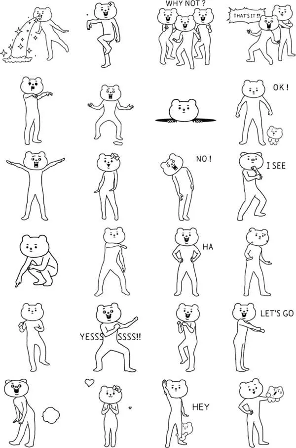 100+ Mẫu Tranh Tô Màu Sticker Cute: Bé Thích Mê! To Mau Sticker Cute23