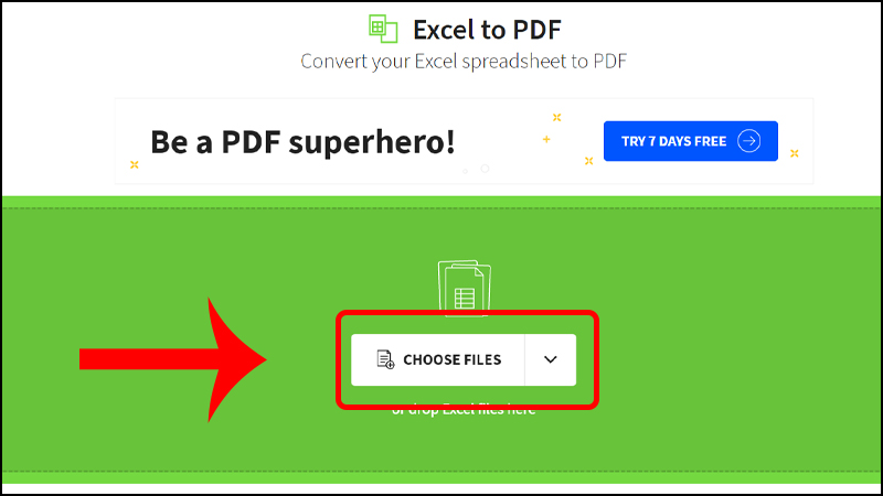Chọn Choose file để tải file cần chuyển lên Chọn Choose file để tải file cần chuyển lên