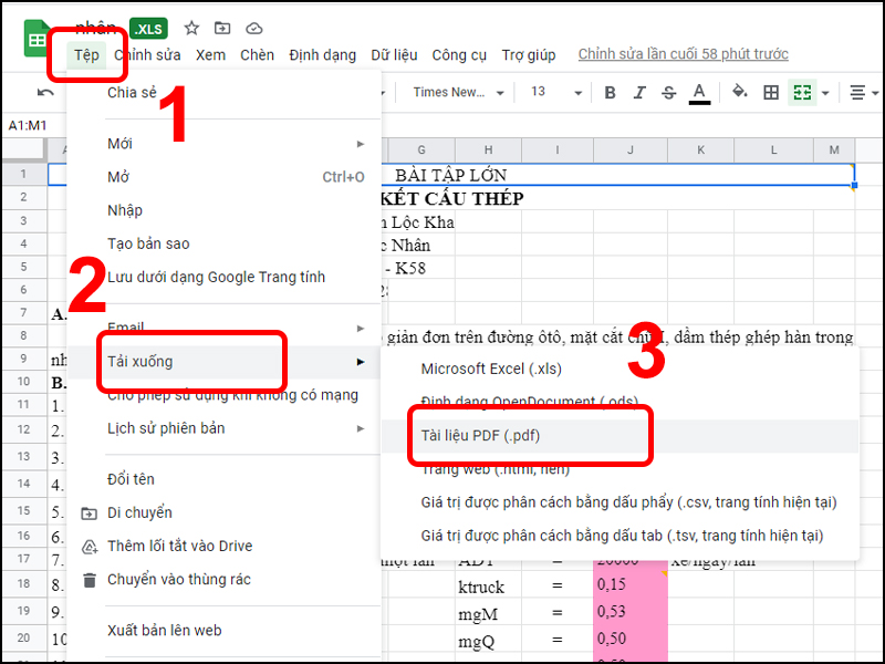 Nhấn Lưu tệp bằng định dạng PDF Nhấn Lưu tệp bằng định dạng PDF