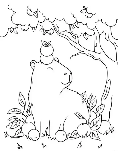 100+ Tranh Tô Màu Capybara Cute: Từ Dễ Đến Khó, Phù Hợp Mọi Lứa Tuổi! tranh to mau Capybara cute cho be thoa suc sang tao20
