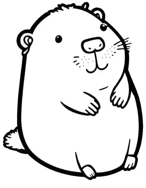 100+ Tranh Tô Màu Capybara Cute: Từ Dễ Đến Khó, Phù Hợp Mọi Lứa Tuổi! tranh to mau Capybara cute cho be thoa suc sang tao26