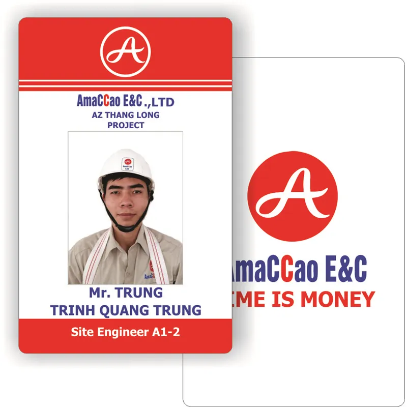 "Ngắm Nhìn" Những Mẫu Thẻ Nhân Viên Đẹp - Sang Trọng & Chuyên Nghiệp! Mau the nhan vien dep06