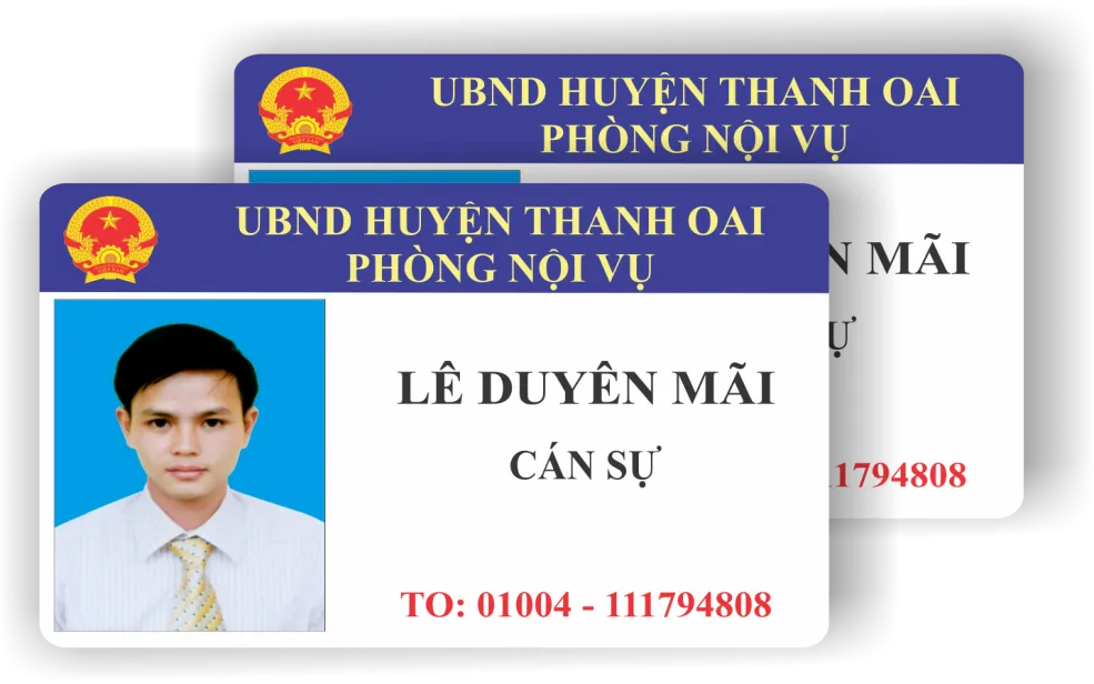 "Ngắm Nhìn" Những Mẫu Thẻ Nhân Viên Đẹp - Sang Trọng & Chuyên Nghiệp! Mau the nhan vien dep11