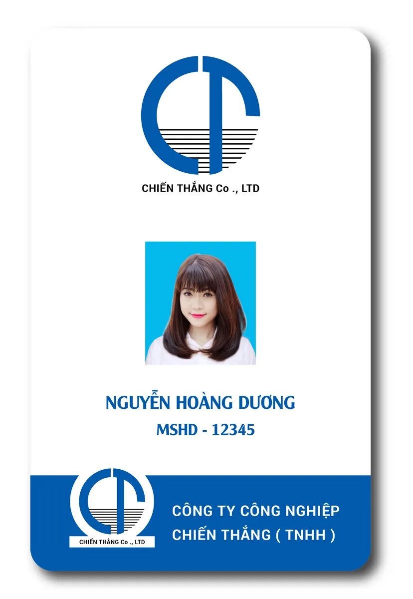 "Ngắm Nhìn" Những Mẫu Thẻ Nhân Viên Đẹp - Sang Trọng & Chuyên Nghiệp! Mau the nhan vien dep13
