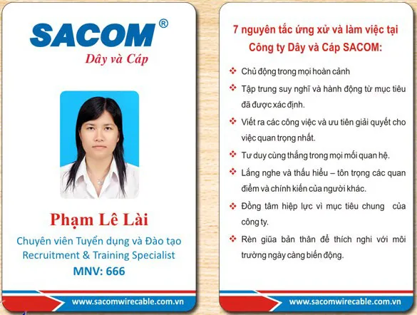 "Ngắm Nhìn" Những Mẫu Thẻ Nhân Viên Đẹp - Sang Trọng & Chuyên Nghiệp! Mau the nhan vien dep35