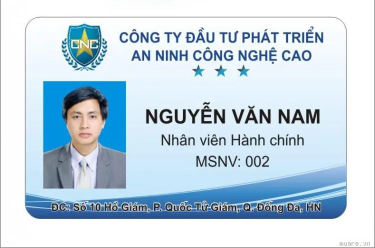 "Ngắm Nhìn" Những Mẫu Thẻ Nhân Viên Đẹp - Sang Trọng & Chuyên Nghiệp! Mau the nhan vien dep38