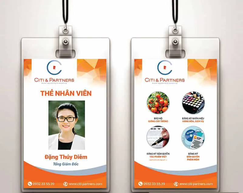 "Ngắm Nhìn" Những Mẫu Thẻ Nhân Viên Đẹp - Sang Trọng & Chuyên Nghiệp! Mau the nhan vien dep39