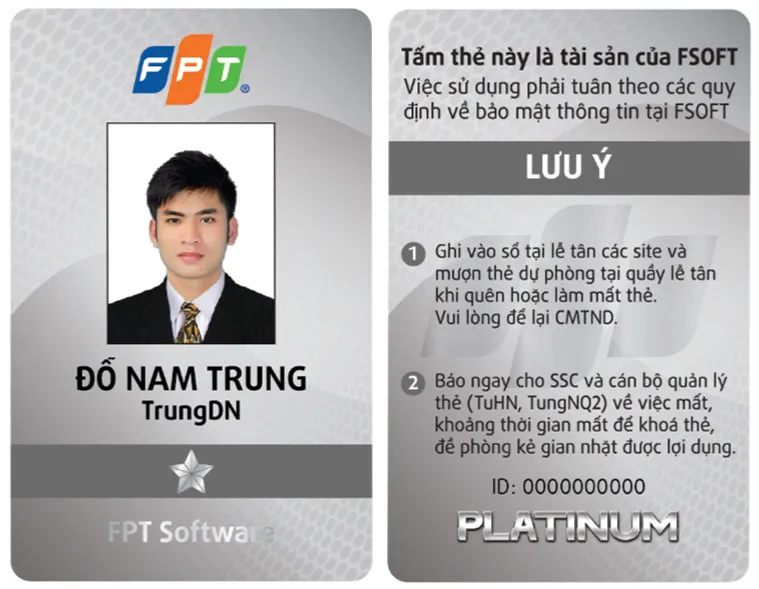 "Ngắm Nhìn" Những Mẫu Thẻ Nhân Viên Đẹp - Sang Trọng & Chuyên Nghiệp! Mau the nhan vien dep43