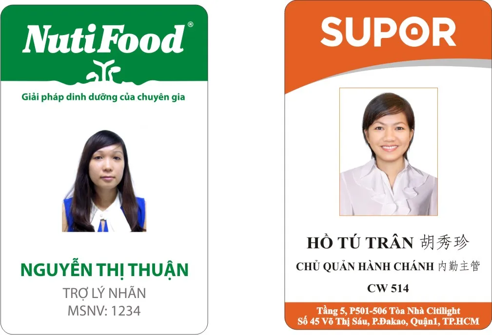 "Ngắm Nhìn" Những Mẫu Thẻ Nhân Viên Đẹp - Sang Trọng & Chuyên Nghiệp! Mau the nhan vien dep49