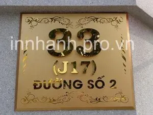 Biển số nhà Biển số nhà nhôm đúc