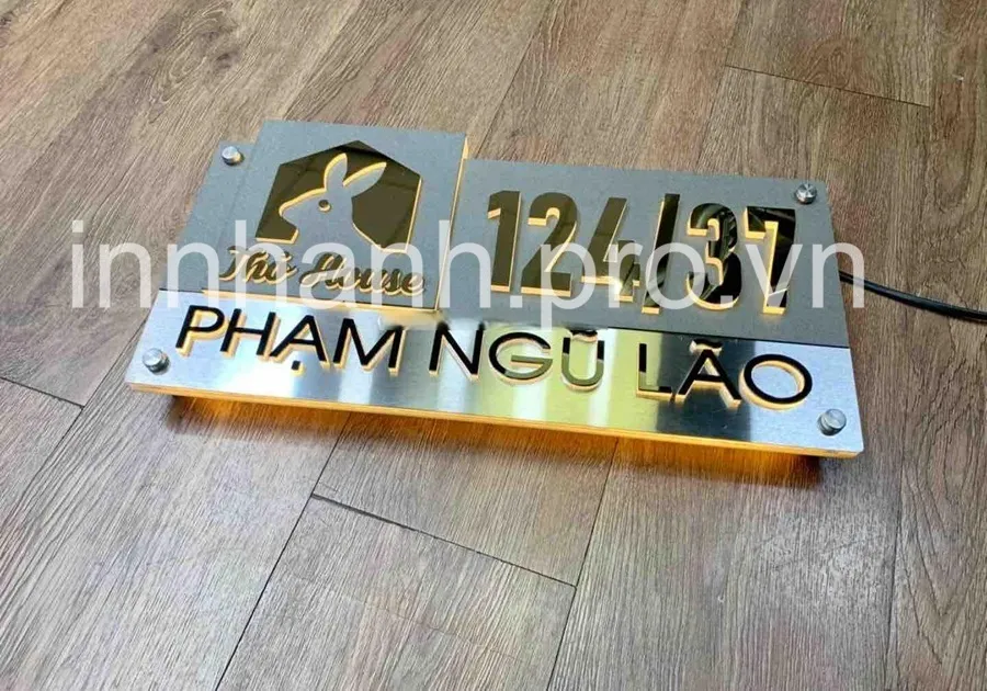 Biển số nhà Biển số nhà inox