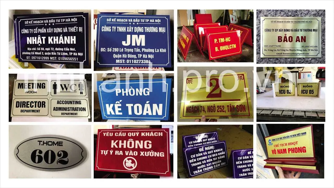 Biển số nhà Bien so nha 9