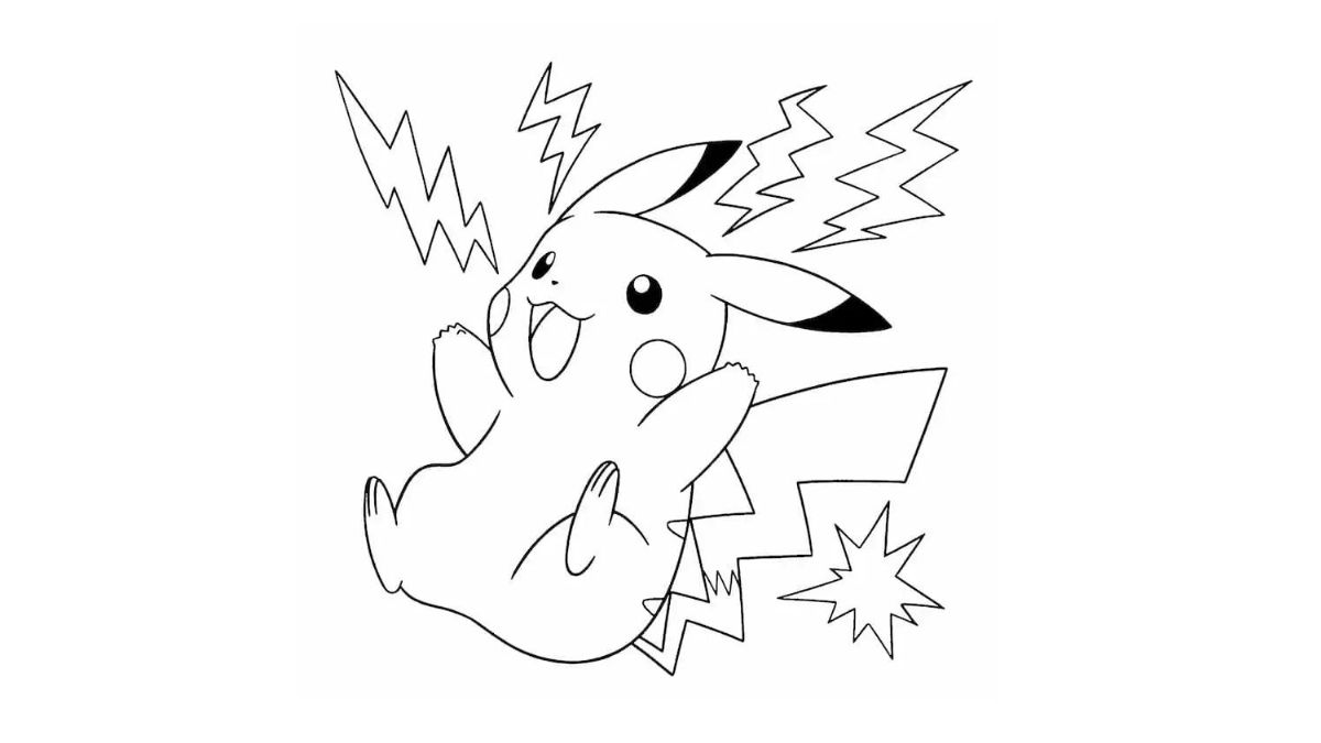 Bộ tranh tô màu cho bé chủ đề hoạt hình pikachu Bộ tranh tô màu cho bé chủ đề hoạt hình pikachu