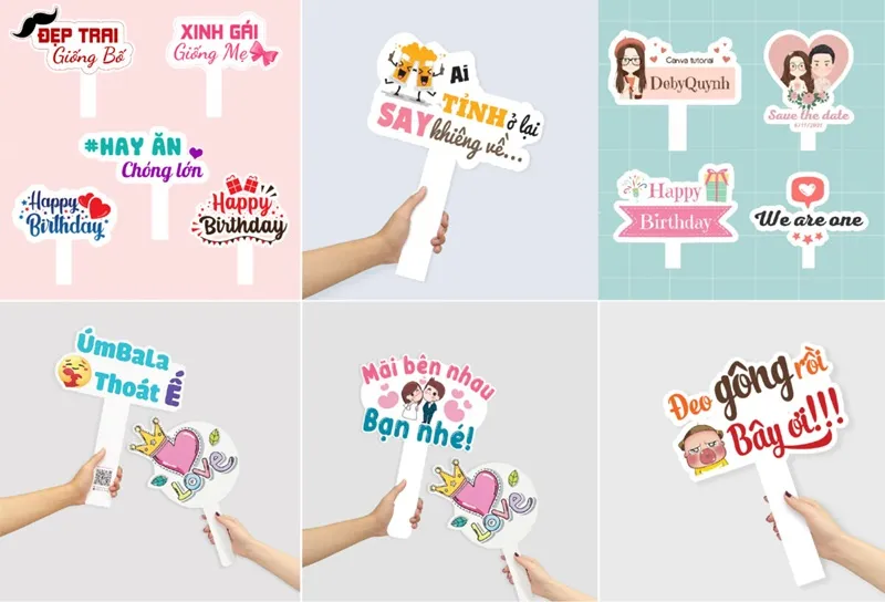 Có 1 cách thiết kế hashtag cầm tay SIÊU NHANH mà bạn chưa biết So với thiết kế hashtag cầm tay bằng Photoshop hay file Corel hashtag cầm tay, Canva tiết kiệm thời gian hơn rất nhiều