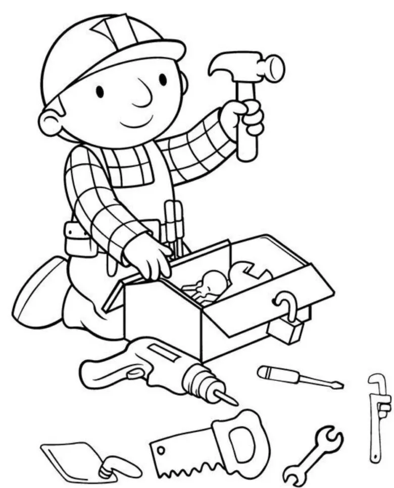 Bộ 15 Tranh Tô Màu Nghề Nghiệp Hấp Dẫn Cho Bé! Tranh To Mau Nghe Nghiep innhanh.pro .vn08