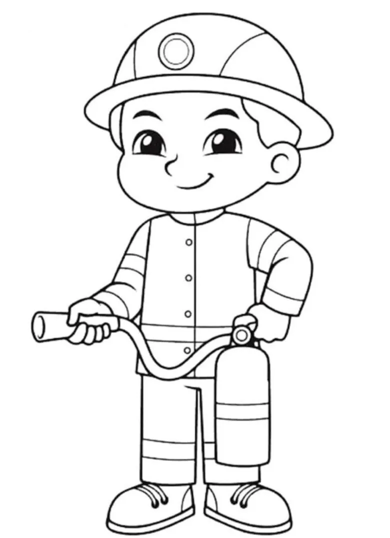 Bộ 15 Tranh Tô Màu Nghề Nghiệp Hấp Dẫn Cho Bé! Tranh To Mau Nghe Nghiep innhanh.pro .vn09
