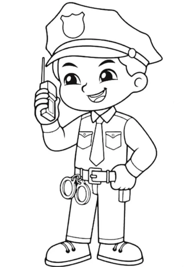 Bộ 15 Tranh Tô Màu Nghề Nghiệp Hấp Dẫn Cho Bé! Tranh To Mau Nghe Nghiep innhanh.pro .vn11