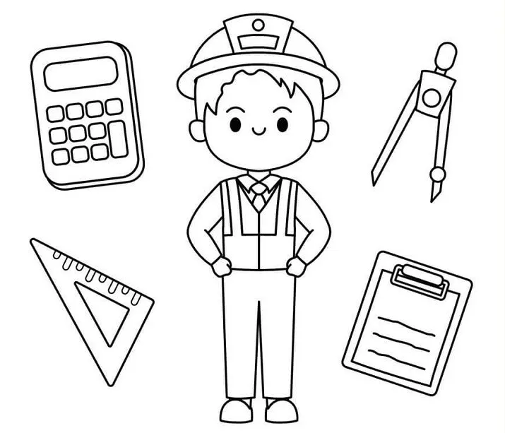 Bộ 15 Tranh Tô Màu Nghề Nghiệp Hấp Dẫn Cho Bé! Tranh To Mau Nghe Nghiep innhanh.pro .vn15