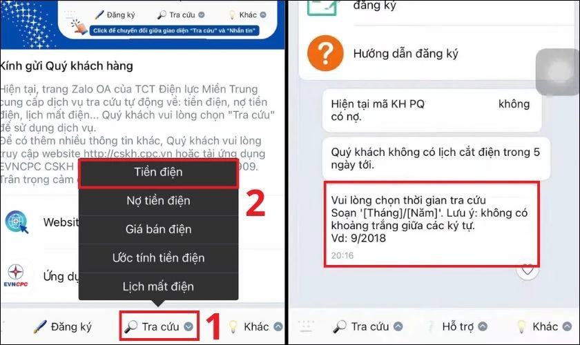 Bạn Đã Biết Cách Tra Cứu Tiền Điện Này Chưa? Đơn Giản Hơn Bạn Nghĩ! Chọn chức năng Tra cứu và nhấn vào mục Tiền điện