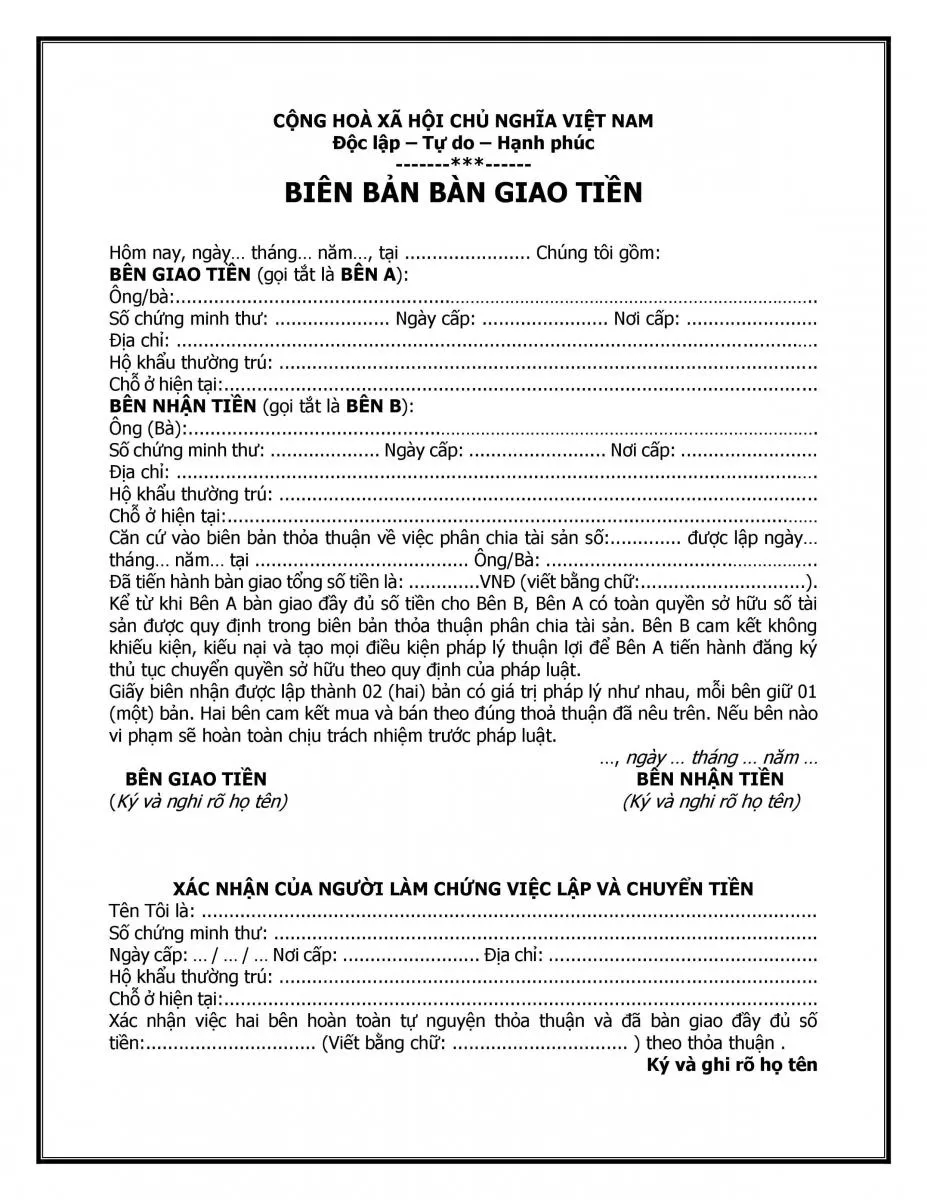Mẫu Biên Bản Bàn Giao Phổ Biến Nhất Hiện Nay: Bạn Đã Có Chưa? bien ban ban giao innhanh.pro .vn06