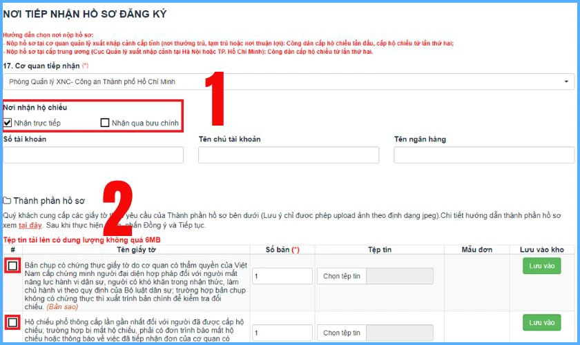 Cập nhật 2025: Hướng dẫn làm hộ chiếu online chính xác nhất Đăng ký nhận hộ chiếu